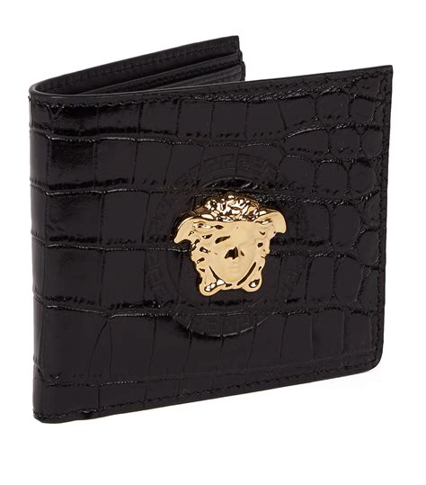 versace collection men's wallet|versace medusa wallet.